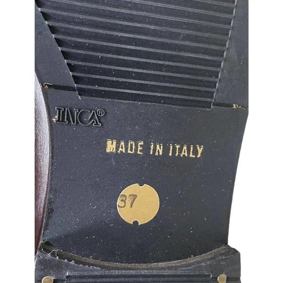 INGA Equestrian Tall Brown Leather Boots | Size 37 (US 6.5) - Picture 11 of 11